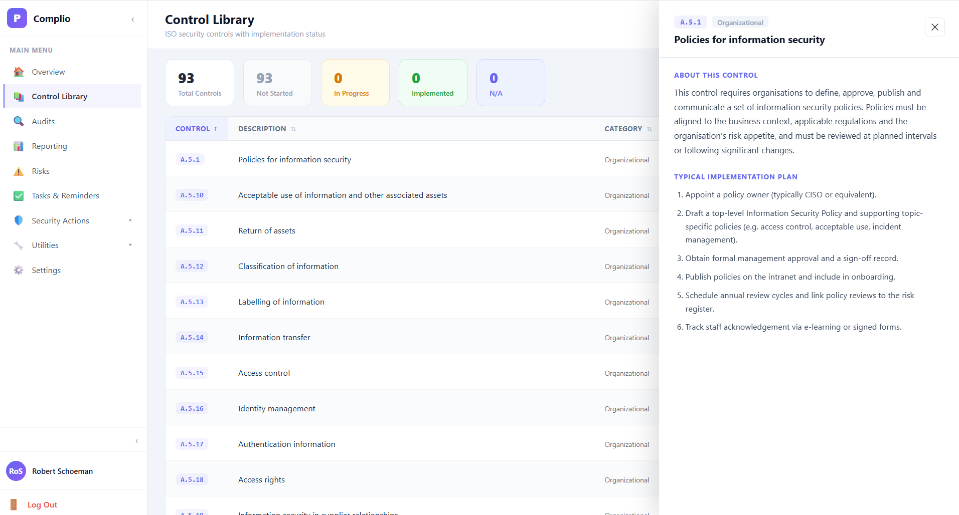 Complio Control Library